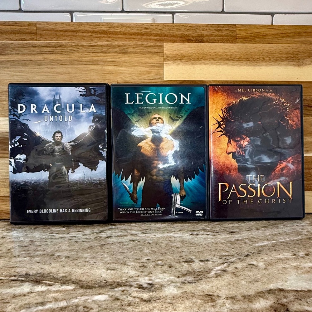 Action & Supernatural 3 DVDs – Dracula Untold, Legion, The Passion of the Christ